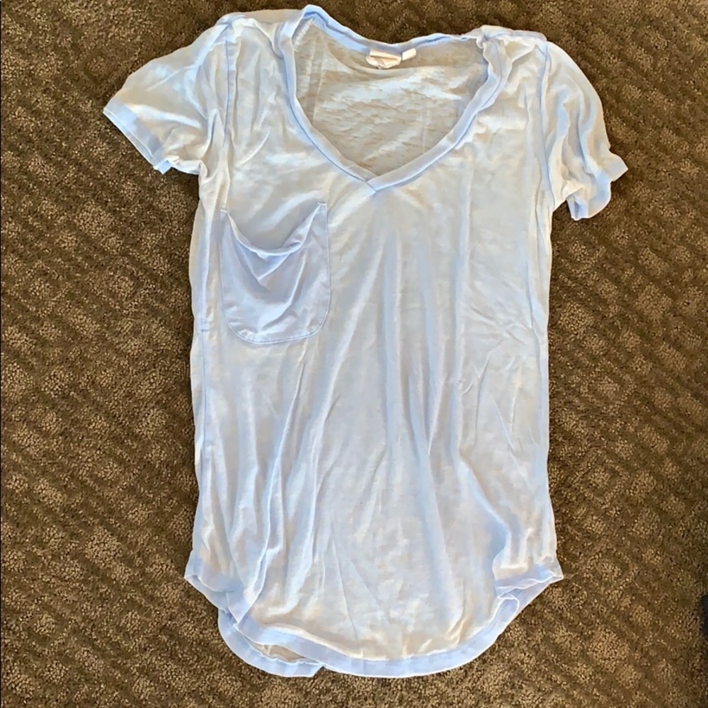 Vintage Washed Baby Blue T-Shirt